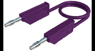 Hirschmann Test & Measurement MLN 50/2,5 VI Meetsnoer Banaanstekker 4 mm Banaanstekker 4 mm 0.50 m Violet 1 stuk(s)