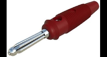 Hirschmann Test & Measurement BUELA 30 K Pluimstekker Stekker, recht Stift-Ø: 4 mm Rood 1 stuk(s)