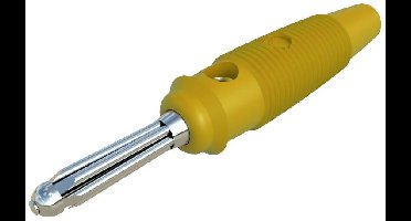 Hirschmann Test & Measurement BUELA 30 K Pluimstekker Stekker, recht Stift-Ø: 4 mm Geel 1 stuk(s)