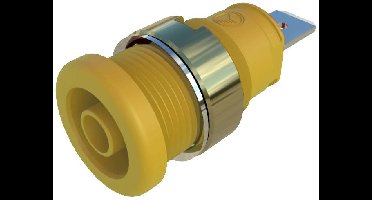 Hirschmann Test & Measurement SEB 2620 F6,3 Veiligheids-labconnector, female Bus, inbouw verticaal Stift-Ø: 4 mm Geel 1 stuk(s)