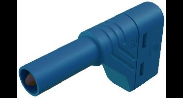 Hirschmann Test & Measurement LAS S W Veiligheids-lamellenstekker Stekker, haaks Stift-Ø: 4 mm Blauw 1 stuk(s)