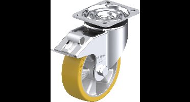 Blickle LK-ALTH 125K-1-FI Zwenkwiel met rem Wieldiameter: 125 mm Draagvermogen (max.): 350 kg 1 stuk(s)