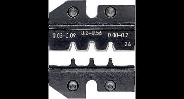 Knipex neu 97 49 24 Krimpinzetstuk D-sub stekkers Geschikt voor tangen HD 20, HDE-stekker 0.03 tot 0.56 mm² Geschikt voor merk Knipex 97 43 200, 97 43 E, 97 43