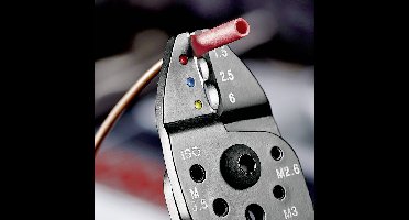 Knipex 97 21 215 Krimptang Geïsoleerde kabelschoenen, Geïsoleerde connectoren (male) 0.75 tot 6 mm²