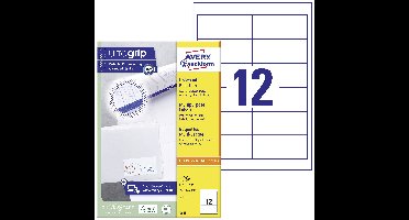 Avery-Zweckform 3659 Universele etiketten 97 x 42.3 mm Papier Wit 1200 stuk(s) Permanent hechtend Inkjet, Laser (zwart/wit), Laser (kleur), Kopiëren