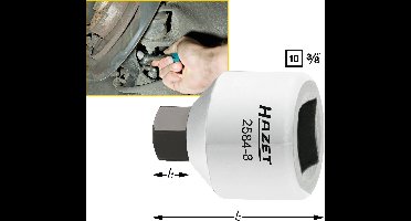Hazet 2584-8 Inbus Remzadel-dopsleuteldop 8 mm 3/8 (10 mm)