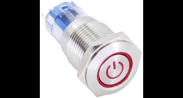 TRU COMPONENTS 1303020 LAS2GQF-11ET/R/12V/S/P Druktoets 48 V/DC 2 A 1x aan/(aan) Moment Rood IP65 1 stuk(s)