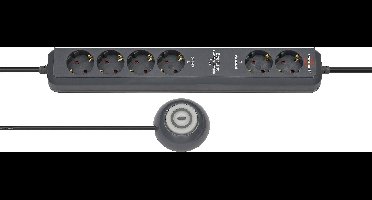 Brennenstuhl 1159560516 Stekkerdoos met schakelaar Antraciet Randaarde stekker 1 stuk(s)