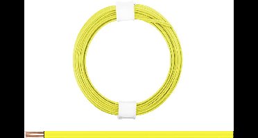 Donau Elektronik 114-33 Draad 2 x 0.08 mm² Geel 5 m