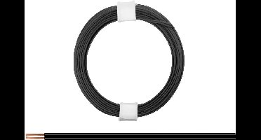 Donau Elektronik 114-11 Draad 2 x 0.08 mm² Zwart 5 m