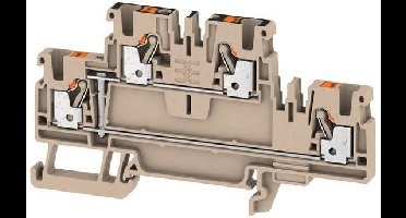 Weidmüller 1547650000 Doorgangsklem 2-etages 5.1 mm Spanveer Grijs 50 stuk(s)