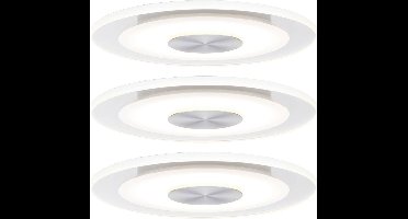 Paulmann 92907 Whirl LED-inbouwlamp Set van 3 stuks LED LED vast ingebouwd 4.9 W Aluminium (geborsteld), Satijn