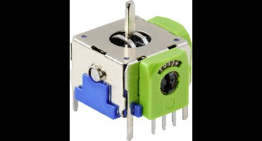 TRU COMPONENTS 98002C2 Joystick 12 V/DC Metalen hendel Soldeerpennen 1 stuk(s)