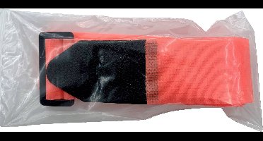 TRU COMPONENTS 922-1319-Bag Klittenband kofferband Met riem Haak- en lusdeel Oranje 1 stuk(s)