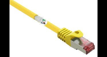 Renkforce RF-5191076 RJ45 Netwerkkabel, patchkabel CAT 6 S/FTP 10.00 m Geel Snagless, Vergulde steekcontacten, Vlambestendig 1 stuk(s)