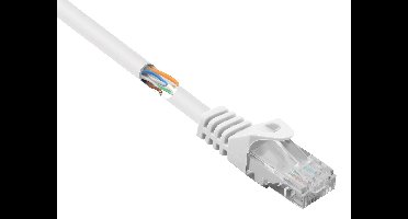 Renkforce RF-5043778 RJ45 Netwerkkabel, patchkabel CAT 5e U/UTP 5.00 m Wit Snagless 1 stuk(s)