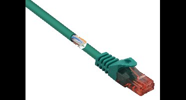 Renkforce RF-5245792 RJ45 Netwerkkabel, patchkabel CAT 6 U/UTP 2.00 m Groen Halogeenvrij 1 stuk(s)