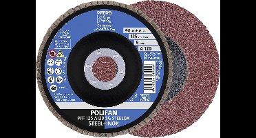 PFERD TOOLS 67612125 A Sg Steelox Lamellenschijf Diameter 125 mm Boordiameter 22.23 mm 10 stuk(s)