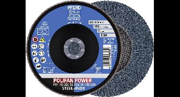 PFERD TOOLS 67686185 Z Sg Power Steelox Lamellenschijf Diameter 180 mm Boordiameter 22.23 mm 10 stuk(s)