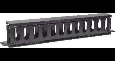 Intellinet 714679 19 inch Kabelgeleiding voor patchkast 1 HE Geschikt voor kastdiepte: vanaf 450 mm Zwart (RAL 9005)