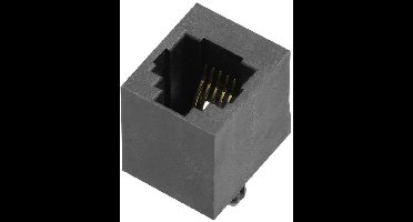 encitech RJJU-66-1406-E1V-088 RJ12-connector 3251-0024-06 Bus, inbouw verticaal Aantal polen (sensoren) 6P6C Zwart 1 stuk(s)