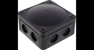 Wiska COMBI 308/5/S Aftakkast (l x b x h) 85 x 85 x 51 mm Zwart (RAL 9005) IP66/IP67 1 stuk(s)