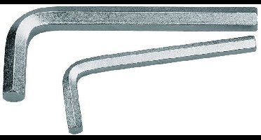 Gedore 42-09 Inbus Haakse schroevendraaier 2 mm, 2.5 mm, 3 mm, 4 mm, 5 mm, 6 mm, 7 mm, 8 mm, 10 mm 9-delig