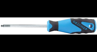 Gedore 2163 K 4 Inbusschroevendraaier Sleutelbreedte (metrisch): 4 mm Koplengte: 100 mm Afmeting, lengte: 185 mm