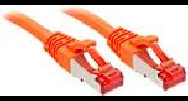 LINDY 47812 RJ45 Netwerkkabel, patchkabel CAT 6 S/FTP 7.50 m Oranje 1 stuk(s)