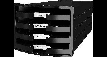 HAN IMPULS 2.0 1013-13 Ladebox Zwart DIN A4, DIN C4 Aantal lades: 4