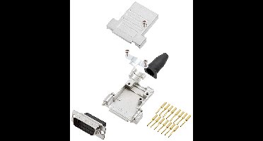 encitech DTSL15-SJSRG-T-DBCP-K 6355-0089-02 D-sub male connectorset 180 ° Aantal polen: 15 Crimpen 1 stuk(s)