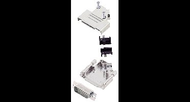 encitech D45ZK15-DBP-W-K 6355-8003-02 D-sub male connectorset 45 ° Aantal polen: 15 Soldeerkelk 1 stuk(s)
