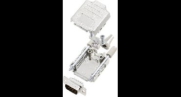 TRU COMPONENTS TCDPPK09MDMPK 7708888 D-sub male connectorset 180 ° Aantal polen: 9 Soldeerkelk 1 stuk(s)