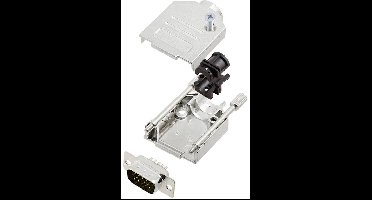 TRU COMPONENTS TCDTZK09HDP15K 7709036 D-sub male connectorset 180 ° Aantal polen: 15 Soldeerkelk 1 stuk(s)