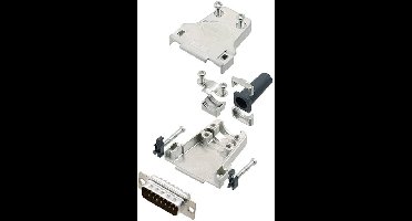 TRU COMPONENTS TCDTZF15DMPK 7709752 D-sub male connectorset 180 ° Aantal polen: 15 Soldeerkelk 1 stuk(s)