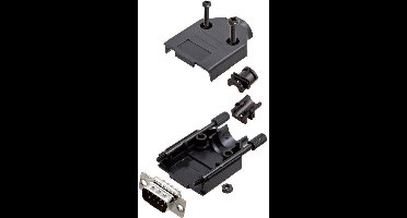 TRU COMPONENTS TCDTPKP09DMPK 7708820 D-sub male connectorset 180 ° Aantal polen: 9 Soldeerkelk 1 stuk(s)