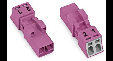 WAGO 890-292/082-000 Netstekker 890 Stekker Totaal aantal polen: 2 16 A Pink 50 stuk(s)