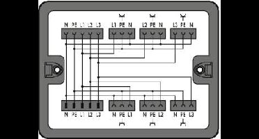 WAGO 899-631/100-000 Verdeeldoos 899 25 A Zwart 1 stuk(s)
