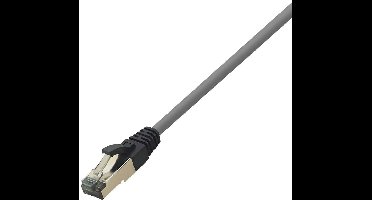 LogiLink CQ8032S RJ45 Netwerkkabel, patchkabel CAT 8.1 S/FTP 1.00 m Lichtgrijs Halogeenvrij 1 stuk(s)