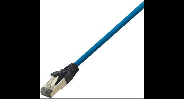 LogiLink CQ8026S RJ45 Netwerkkabel, patchkabel CAT 8.1 S/FTP 0.50 m Blauw Halogeenvrij 1 stuk(s)