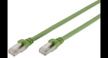 Digitus DK-1644-A-PUR-250 RJ45 Netwerkkabel, patchkabel CAT 6A S/FTP 25.00 m Groen Folie afscherming, Afscherming totaal, Afgeschermd, Halogeenvrij, Simplex,