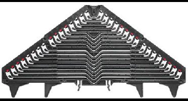 Weidmüller 1173620000 Rangeerverdeler 9.20 mm Push-In-klem Zwart 20 stuk(s)