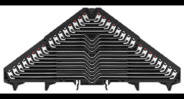 Weidmüller 1173680000 Rangeerverdeler 9.20 mm Push-In-klem Zwart 20 stuk(s)