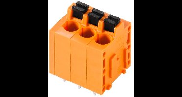 Weidmüller 1330190000 Veerkrachtklemblok 2.5 mm² Aantal polen 3 Oranje 90 stuk(s)