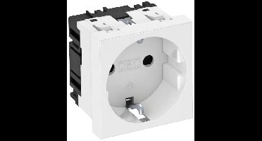 OBO Bettermann 6120008 Apparaatinzet Stopcontact (b x h x d) 45 x 45 x 42 mm 1 stuk(s) Wit