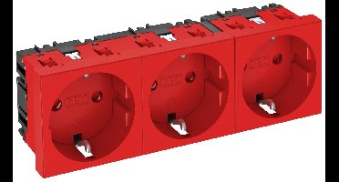 OBO Bettermann 6120048 Apparaatinzet Stopcontact (b x h x d) 135 x 45 x 42 mm 1 stuk(s) Rood