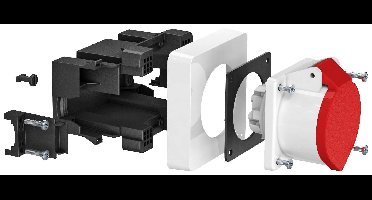 OBO Bettermann 6119483 Apparaatdoos Apparaat-inbouwdoos (b x h x d) 117 x 97 x 137 mm 1 stuk(s) Grijs, Zwart, Rood