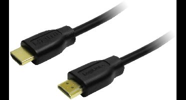 LogiLink CH0005 HDMI-kabel HDMI Aansluitkabel HDMI-A-stekker, HDMI-A-stekker 0.50 m Zwart 4K UHD
