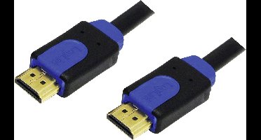 LogiLink HDMI Aansluitkabel HDMI-A-stekker, HDMI-A-stekker 2.00 m Zwart CHB1102 4K UHD HDMI-kabel