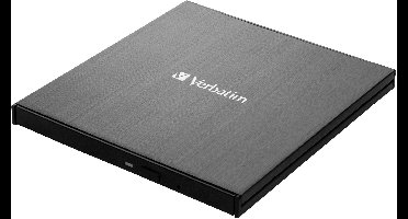Verbatim External Ultra HD 4K Externe Blu-ray brander 4K-video-ondersteuning Retail USB-C 3.2 Gen 1 Zwart